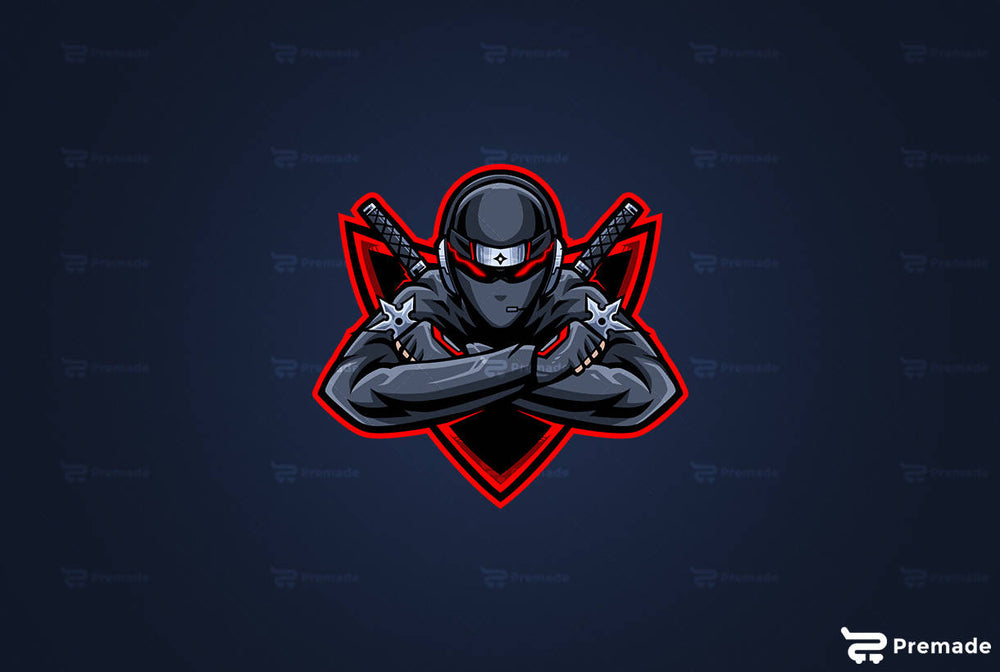 Ninja Warrior Icon. Simple Black Ninja Head Logo Illustration Stock Vector  - Illustration of black, logo: 250193676