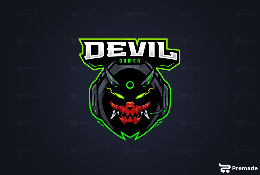 Illustration Devil Gaming Logo Vector Stock Vector (Royalty Free)  1785392222 | Shutterstock